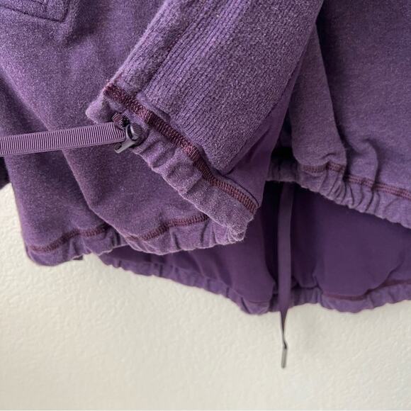 Lululemon Gratitude Wrap Heathered Deep Zinfandel Purple Sweatshirt Jacket - Picture 6 of 9